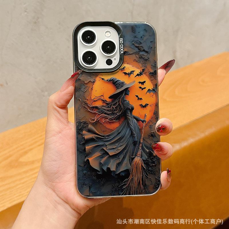 Pumpkin Demon Bones Apple 16/15/14 Case 11/12/13 Promax Retro iPhoneXr