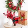 Rote Beerenzweig Kirsch-Simulation Kleine Rote Frucht Dekoration, Hochzeits-Valentinstags-Blumen-Accessoires Weihnachtsdekorationen