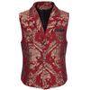 Elegante Nuovo Gilet da Abito Monopetto Gilet Jacquard