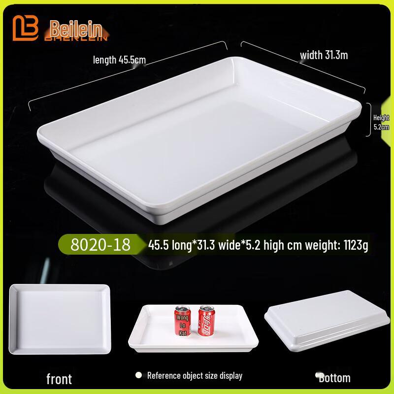 Bellein Melamine Rectangular Food Display Plate