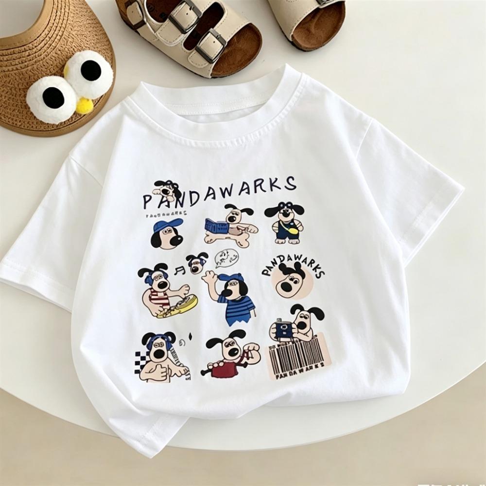 

Full Print Tshirt Boys Child Short-sleeved Tops 2026 Summer Clothes Round Neck T Shirt Fashion Casual Wear Toddler Cute Tees 100