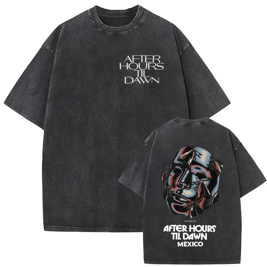 Hot Sale The Weeknd Vintage Graphic T Shirts Harajuku Music YK Short Sleeve Tshirt Unisex Gothic Casual Crewneck Tshirts
