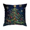 Holiday Christmas Tree Pillowcase Printed Polyester 45X45Cm Throw Pillowcover Decorative Sofa Cushion Pillowslip Home Decor