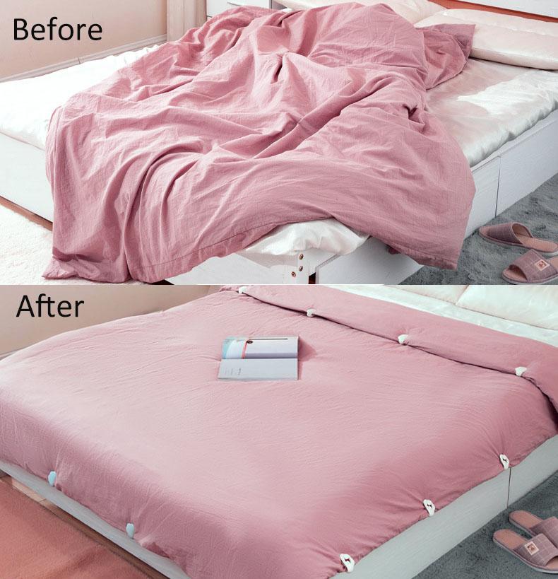 6PCS Cloud Shape Blanket Sheet Clips Grippers Fasteners No Needle Safety Household Bed Sheet Fixator