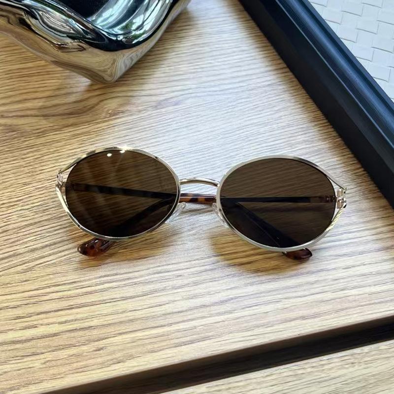 New Korean Style Sunglasses Women Oval Shape Sun Glasses for Men High Quality UV Protection Fashionable