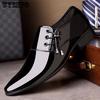 Men Shoes Top Quality  Men Genuine PU Leather Dress Shoes Business Formal Shoes Men Flats