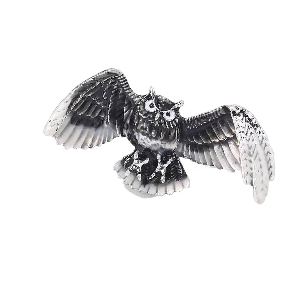Elegant Owl Brooch Hypoallergenic Alloy Jewelry For Casual Outings And Professional Attire