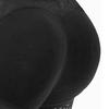 Women Butt Padded Enhancer Underwear Buttock Lifting Removable Sponge Pad Hip Lift Shorts Black M