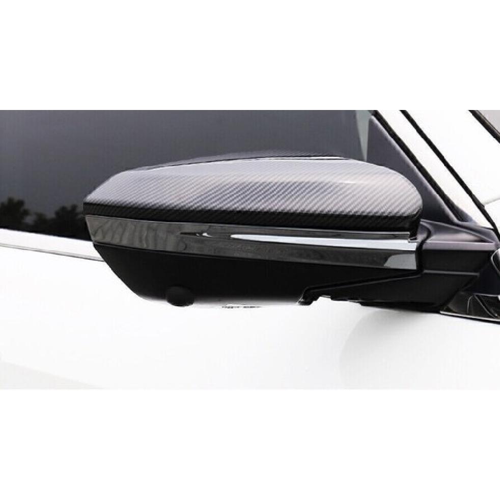 For Honda Civic 10th 2016-2021 Black Steel Rear View Mirror Strip Molding Trim