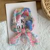 Neck small square scarf flower literary retro scarf headband headscarf silk scarf high sense fashion versatile scarf shawl