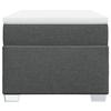 Maison Exclusive - Sommier à lattes de lit avec matelas Gris foncé 80x200 cm Tissu