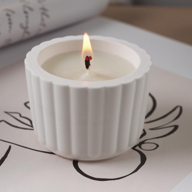 Creative Silicone Mold for DIY Crystal Cement Cup Exquisite Gypsum Candle Cup Silicone Mold