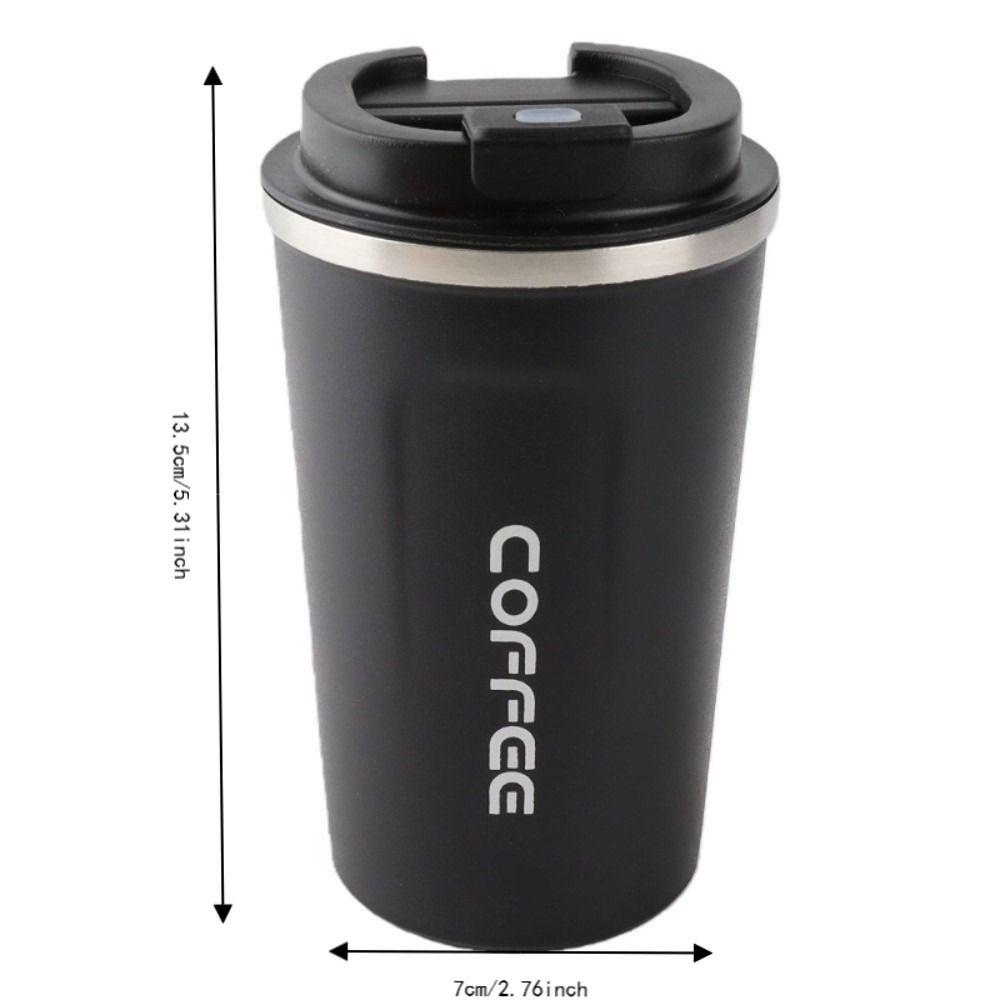 Double-Wall Insulation Vacuum Insulated Coffee Mug Leakproof Lid Thermal Travel Mug Car Use