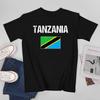 Mehr Design Tansania Flagge Tansanisches Unisex T-Shirt T-Shirts Rundhals T-Shirts Unisex Jungen Kleidung 100% Baumwolle