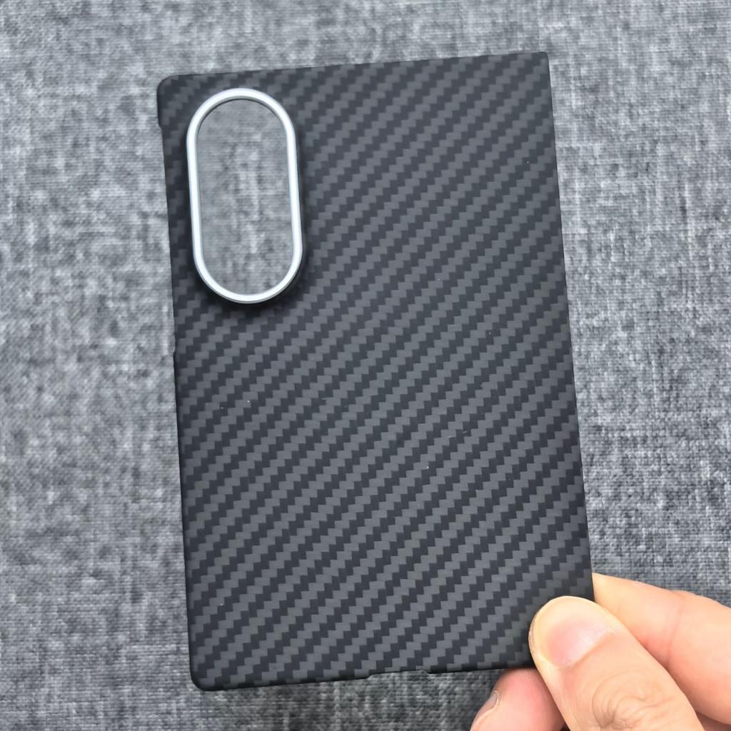 Custodia Magnetica per Samsung Galaxy Z Fold8 Wide con Custodia MagSafe Copertura in Fibra di Carbonio Aramidica Leggera Armatura Custodia Protettiva