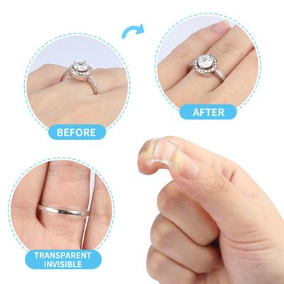 8 Sizes Invisible Clear Ring Size Adjuster Resizer Loose Rings Reducer Ring Sizer Fit Any Rings Jewelry Tools