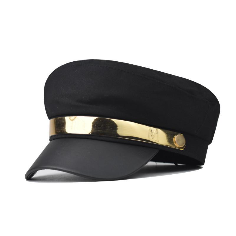 Female Beret Cap For Fall Winter Cotton Material With Short Visor And Sun Protection For Outdoor Activities