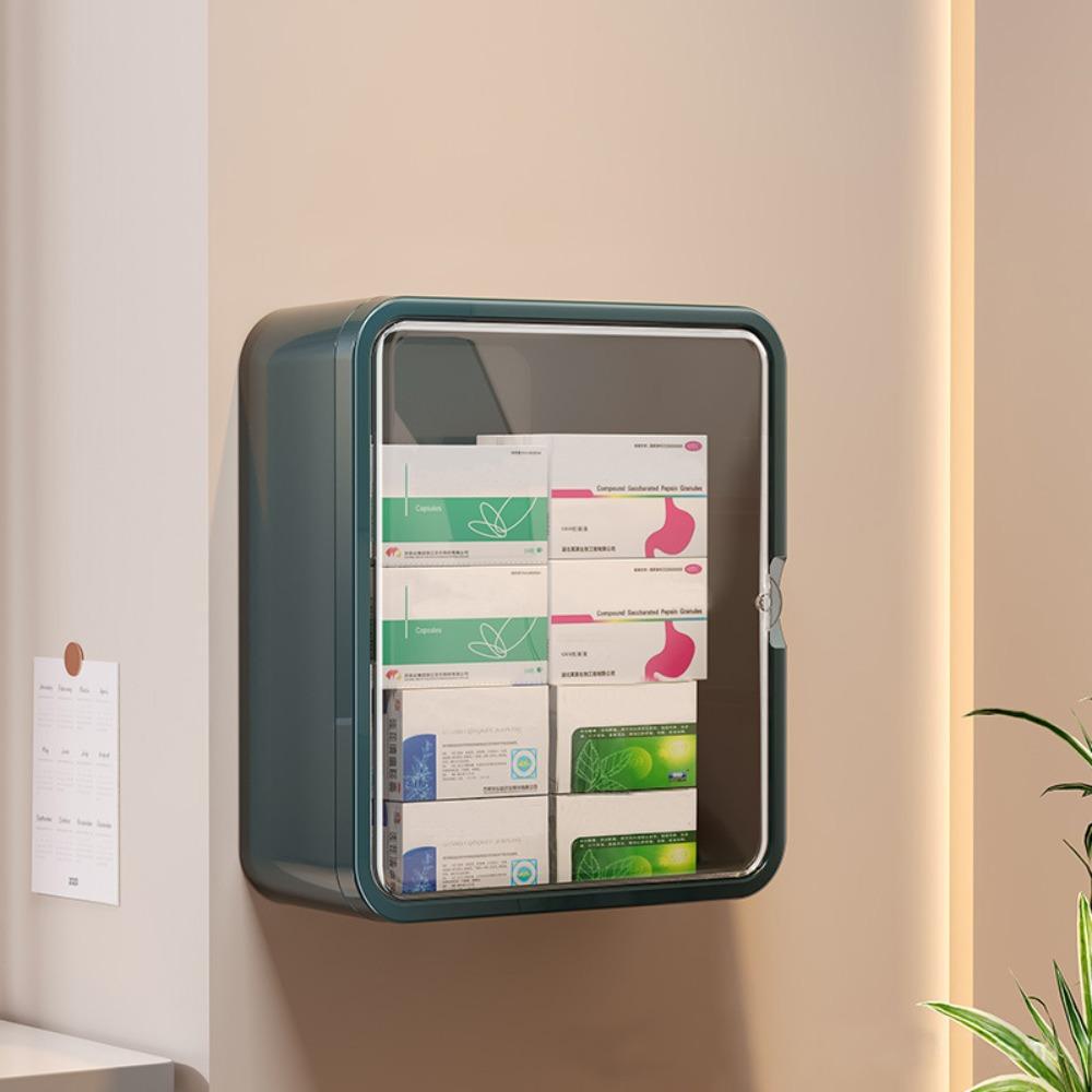 No Punching Installation Wall Hanging Medical Cabinet Multi-layer Storage Box  Household Storage