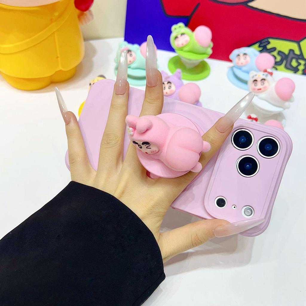 Xiaoxin Flocked Retractable Rotating Cartoon Phone Holder