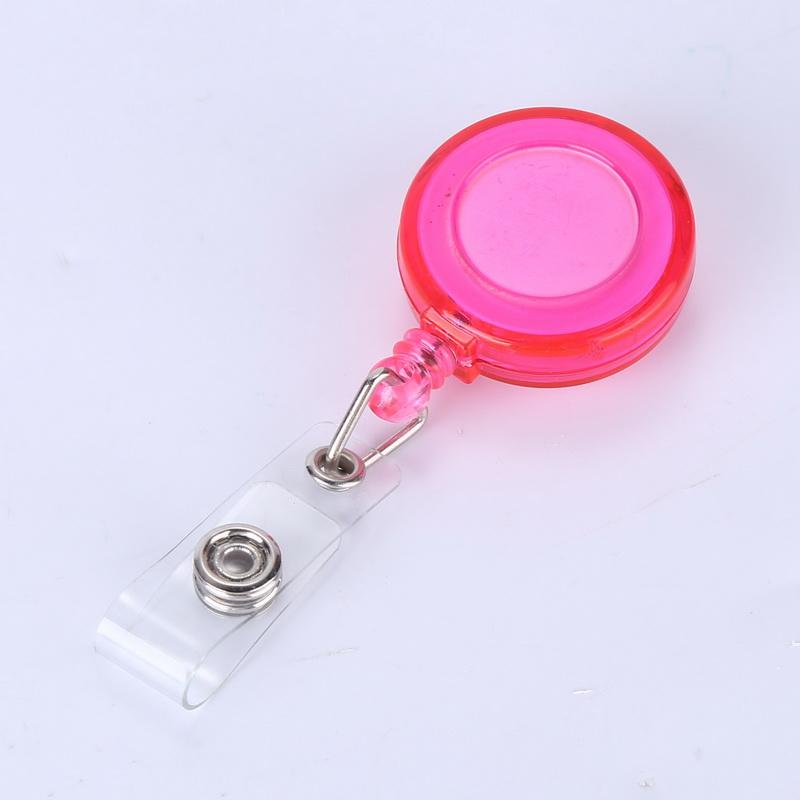 1pc Credential Pass Badges Doctor Id Nurse Retractable Id Badge Reel Plastic Badges Badge Clip Nurse Accessories