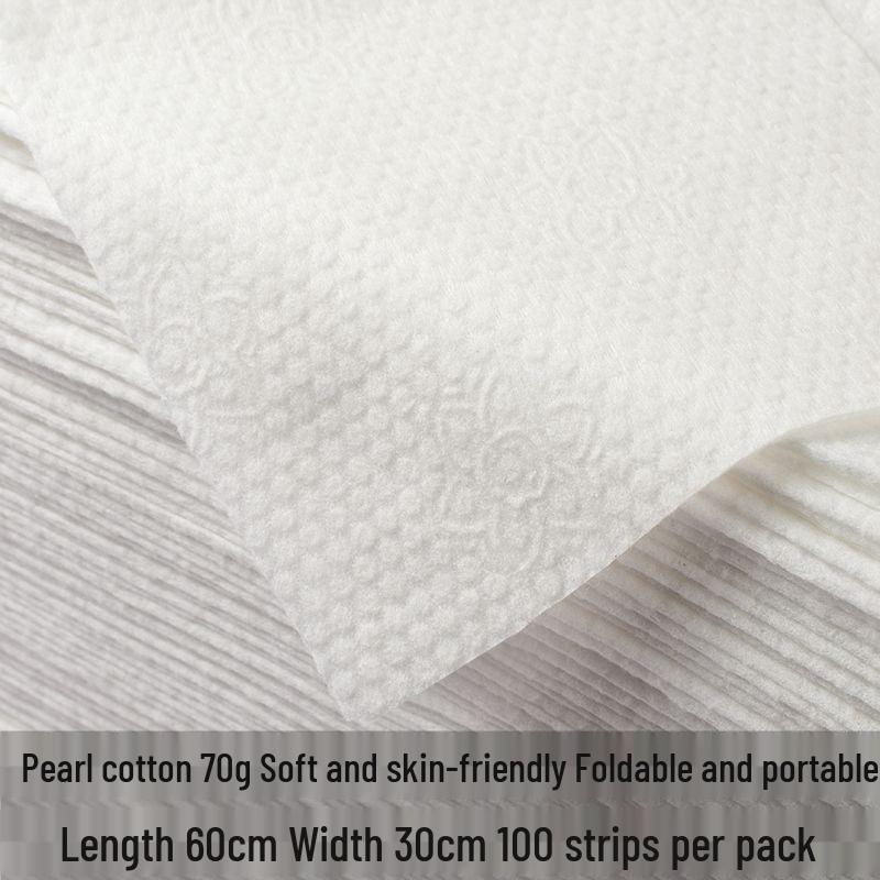 Large Thickened Disposable Beauty Towel for Hairdressing, Face Washing, Foot Care, Massage, Manicure, and Bathing.