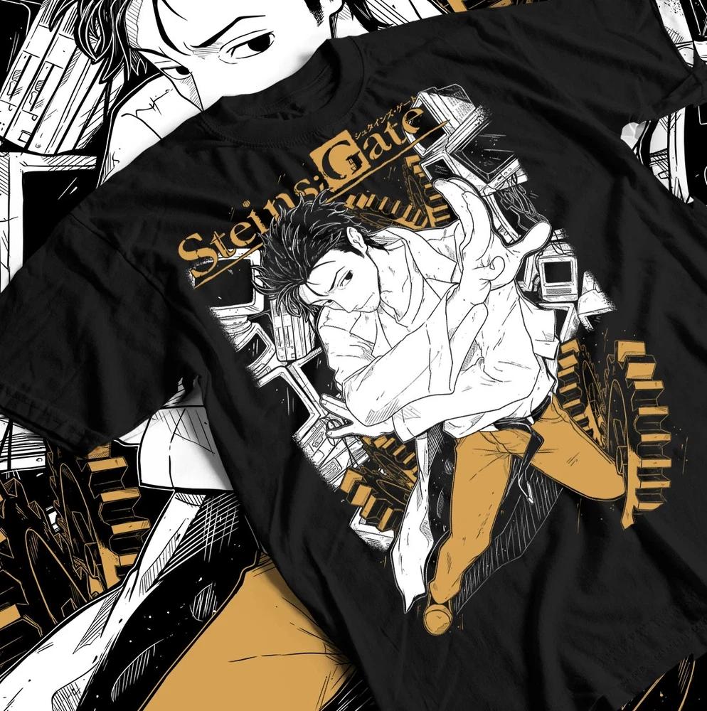 Steins Gate Okabe Kurisu Anime Unisex Unisexga TShirt Black Gift For Friend S