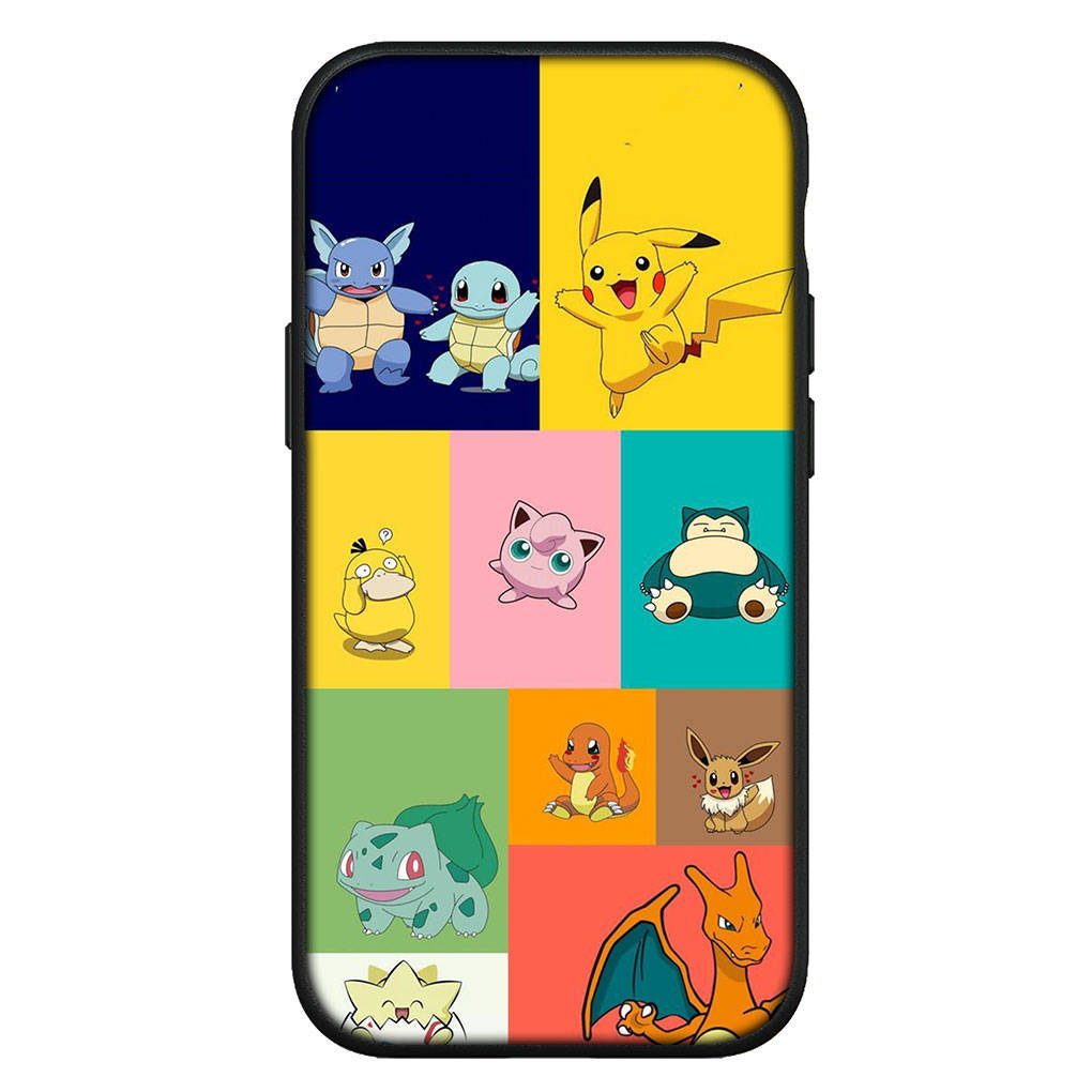 Husă pentru iPhone 16 15 Xiaomi Redmi Note 14 13 12 11 Pro Max X 8 9 16e Samsung Galaxy S25 S24 S23 Moto OPPO Huawei Husă de telefon drăguță cu Pikachu Charmander