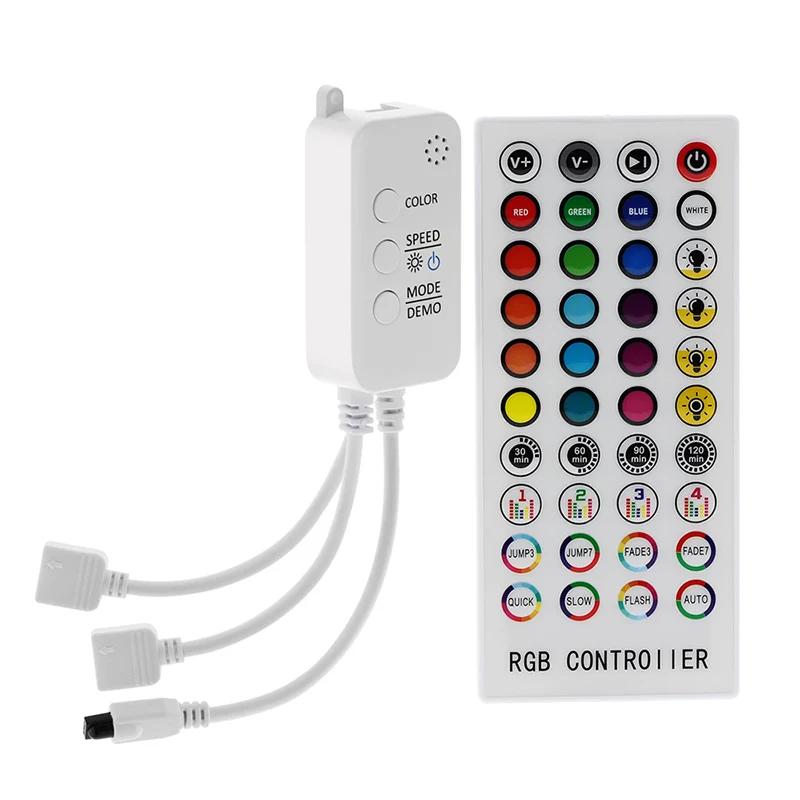 Music  RGB Led Controller DC5-24V Bluetooth Control 40 Keys 16 Million Colors with Timer Mode for 5050 2835 Strip