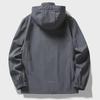 Stand Collar Hooded Outdoor Jacket for Men and Women - Spring/Autumn Casual Lightweight 