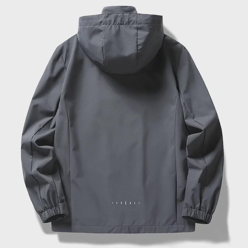 Stand Collar Hooded Outdoor Jacket for Men and Women - Spring/Autumn Casual Lightweight 