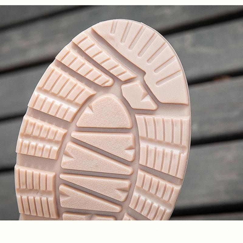 Fashion High Top Women's Rain Boots Lady Shoes Platform Waterproof Women's Wellies Non-slip Rainshoes Outdoor Casual Lace Up Rainboot