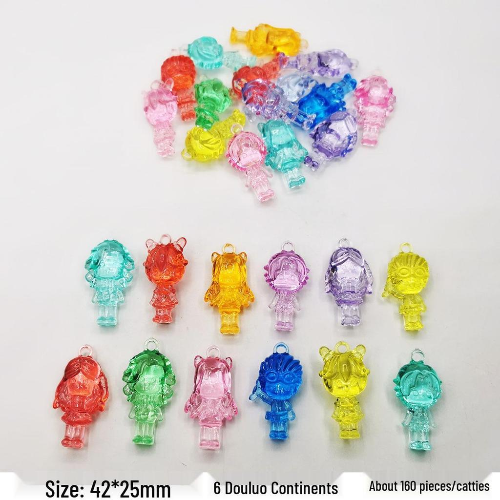 Colorful Mini Acrylic Milk Bottle Cartoon Ornaments - Cute Handmade DIY Decorative Accessories