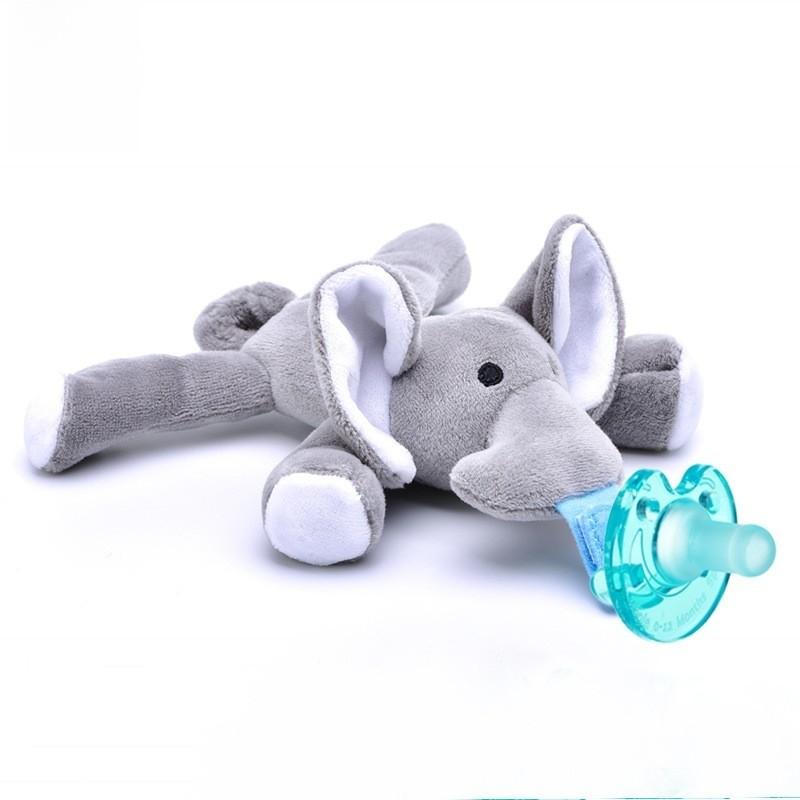Baby Pacifier Toy With Silicone Material For 024 Months Infants And Hanging Plush Animal Decor