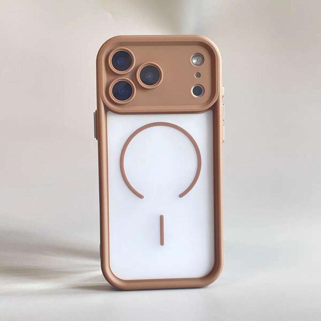 Funda Matte Clear For  Magnetic Phone Case For For Iphone 17Promax Pro 16 1 14 Plus13 12 11 Heat Dissipation Frame Cover
