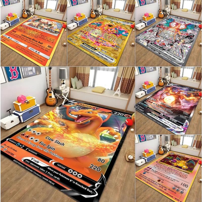 Disney Japanese Anime Pattern Rug Pokemon Card for Bedroom Living Room Anime Carpets for Girl Room Floor Mat Home Decor