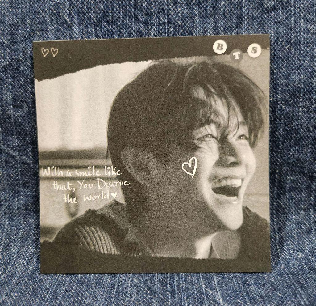 [USED] BTS Taehyung Memo Pads (25 sheets, 5 sheets each) Korean Producer