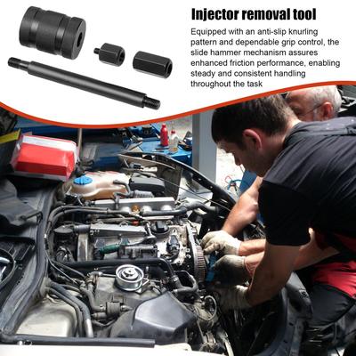 Injector Remover Tool Injector Extractor Removal Tool With Slide Hammer Carbon Steel Puller For Mechanics Install Disassembly