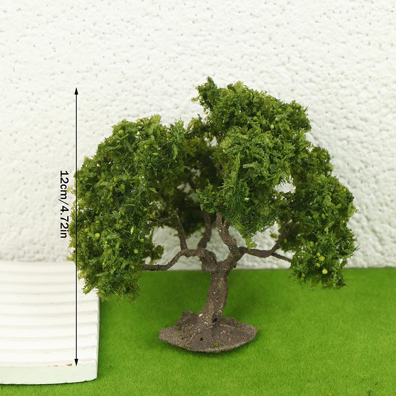 Altezza 12/15 cm Albero Modello in Filo di Qualità Superiore Decorazione Paesaggistica Micro Paesaggio Tavolo di Sabbia Scenografia Parco Tessuto Fai da Te