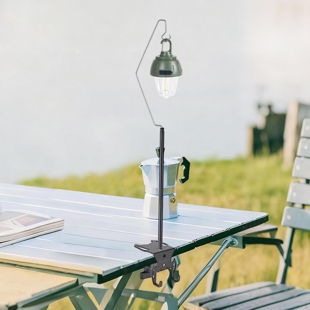 Tank Hook Organizer, Camping Light Holder, Accessory, Black, Ideal for Outdoor Activities