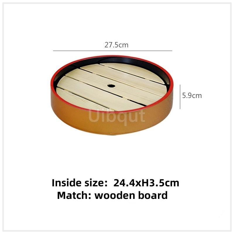 Japanese sushi bucket cuisine sashimi raw fish seafood dish fruit dish food Salmon Ice Plate Ice Saucer round tray tableware art