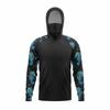 MALFC Fishing Apparel Men Hood Fishing Shirt long sleeve fishing t shirt uv protection