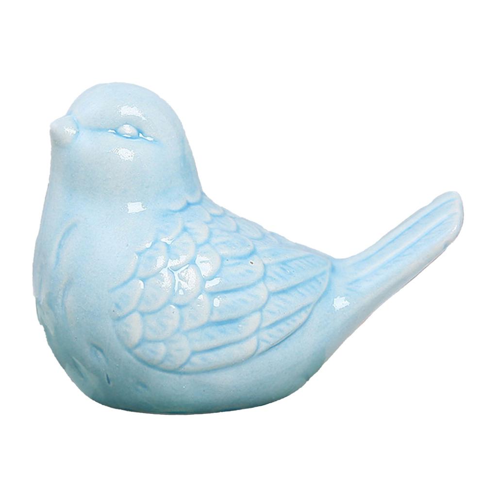 Cute Bird Ornament Ceramic Modern Simple Bird Ornament for Living Room Home Decor White