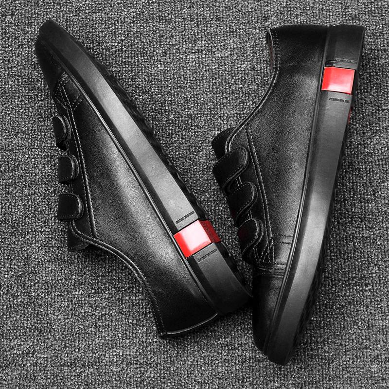 Fashion High Quality Brand Men's Genuine Leather Casual Shoes Outdoor Commuting Men's Business Flat Shoes Versatile Low Top Shoes