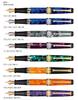 AURORA Fountain Pen Sole Mio Marbled Orange Black Cap GT 14K Inhalation Type Fine Point F 997-NAO-F