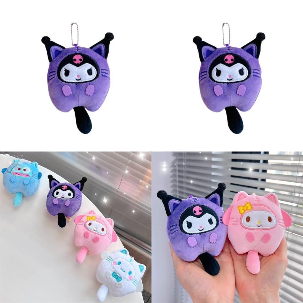 Handmade Sanrio Kuromi Melody Cinnamoroll Plush Doll Pendant For Anime Fans