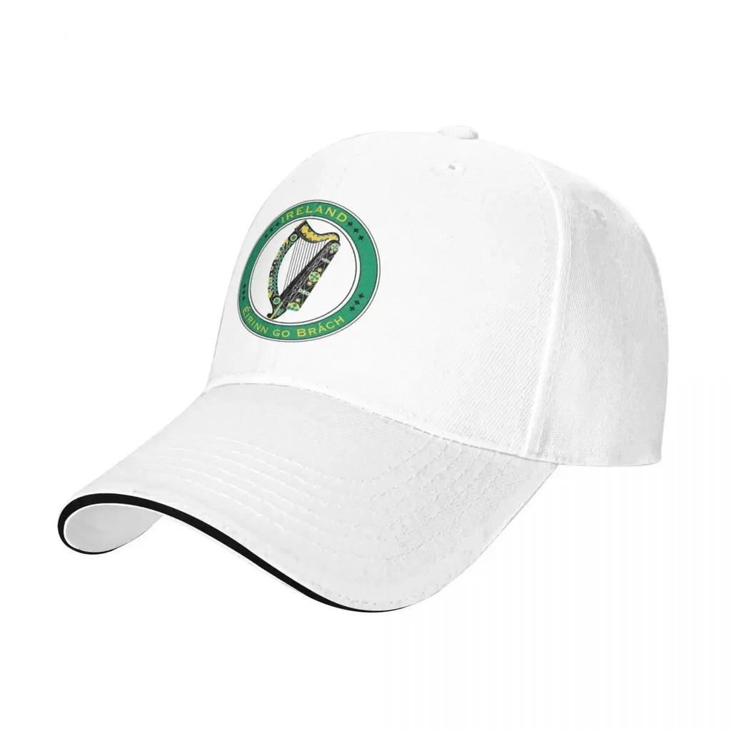 FLAGS AND DEVICES OF THE WORLD IRELAND Custom Baseball Caps Women Unisex Male Beach Golf Hat Trucker Cap