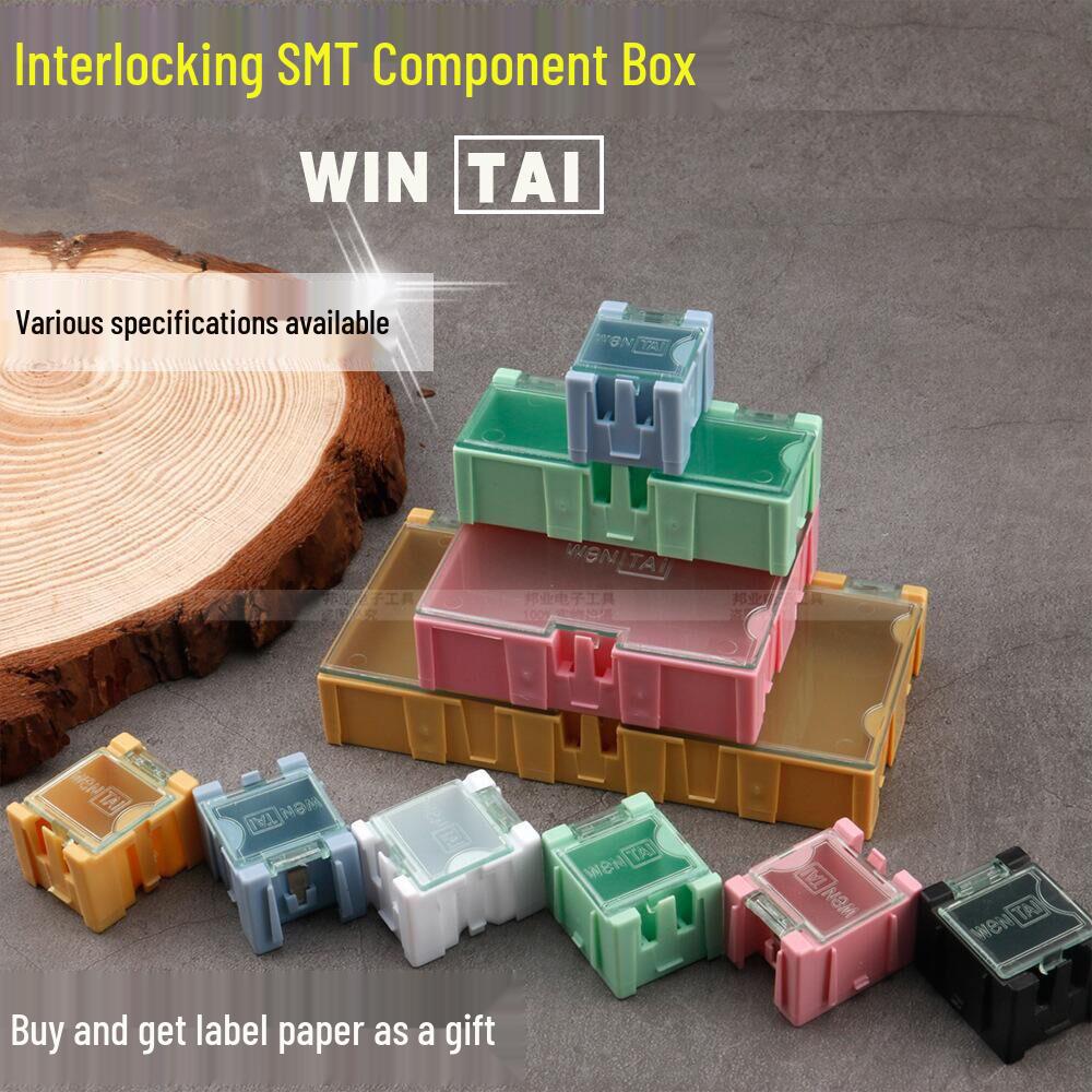 Compact SMD Component Storage Box for Electronic Parts 1234 No. 1 Yellow Box