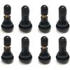 BLACKHORSE-RACING 25 Pack TR412 Rubber Tire Snap-In Short Valve Stem ATV Lawn Mower Garden Tractor Plug Stem For Tubeless 0.453” 11.5Mm Rim Holes