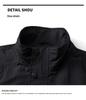 Men's Trendy Long Sleeve Jacket - Spring/Autumn Style, Solid Color, Casual & Versatile Outerwear
