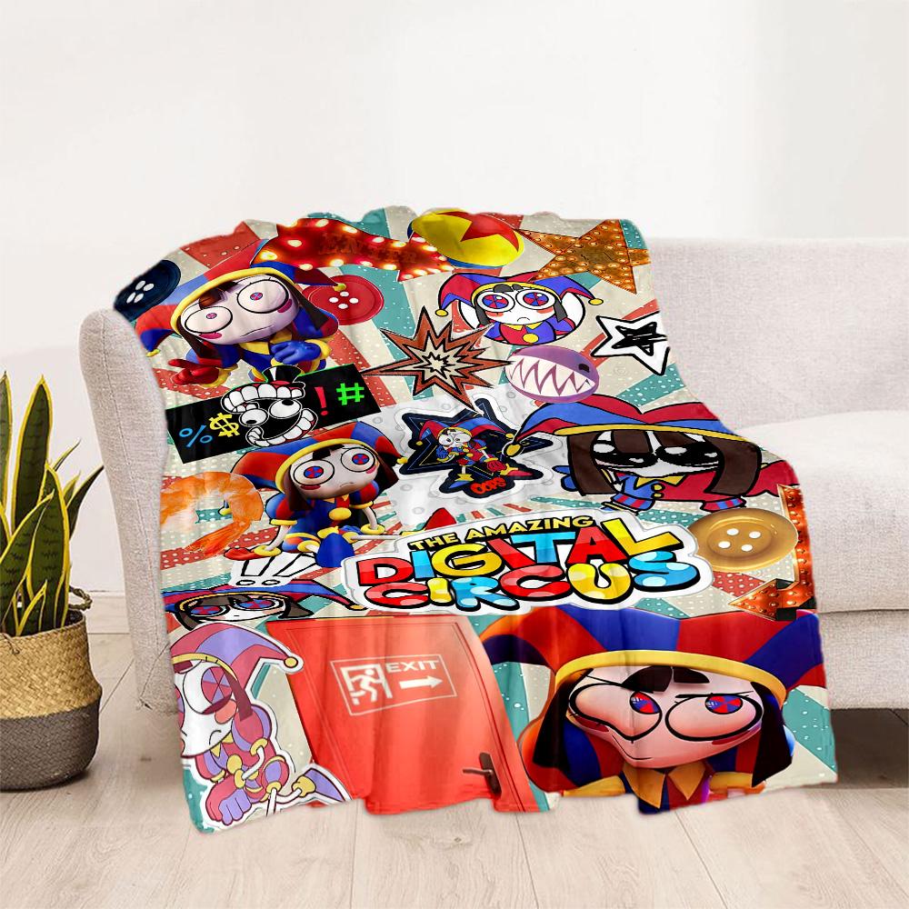 Digital Circus2 Blankets Are Suitable for Living Rooms,making Them an Ideal Choice for Outdoor Travel and Gifts.